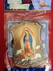 3 CROSS WOOD – VIRGIN MARY GUADALUPE – And JESUS NEW IN BAG