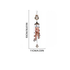 Elegant Owl Wind Chimes for Calming For Outdoor and Indoor Environments