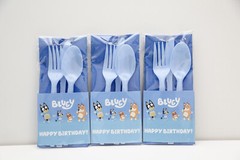 BLUEY Birthday utensils, bluey clues party theme,bluey birthday supplies,bluey