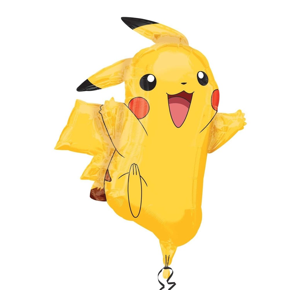 International 2946001 Pikachu Shape Balloon Pack, 31″, Yellow