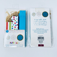 Target Blue Polka Dot Stripe Hanging Paper Fans Decor Sets with 3 Sizes – Qty 6