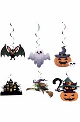 46PCS Halloween Party Decoration Accessories Set, Happy Halloween