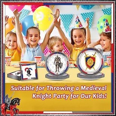 96-Piece Medieval Castle Party Supplies – Paper Plates, Napkins & Favors for 24