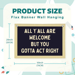 Vintage Classroom Wall Decor Flags for Room All Y All Are Welcome But You Gotta