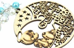 Wood key chain baptism first communion, Recuerdos de Bautizo y 1ra communion