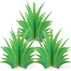 3 Set Fake Grass Decor 3D Cardboard Centerpiece Standees VBS 2026 Decorations…