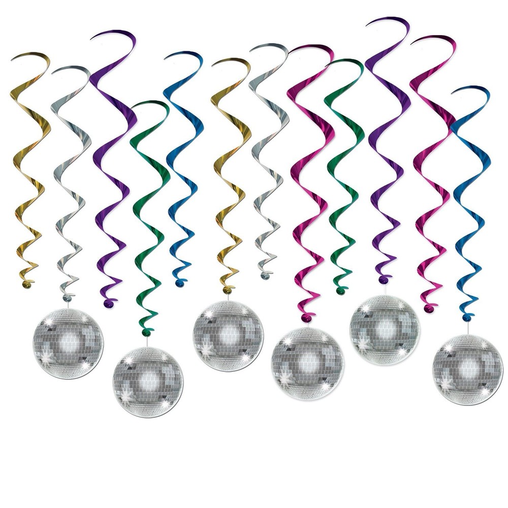 Beistle Disco Ball Whirls – 70’s | Party Supply | Decoration