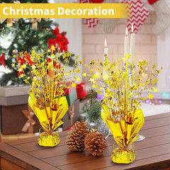 6 Pack Metallic Foil Spray Centerpiece Table Decoration Gold Party Centerpieces