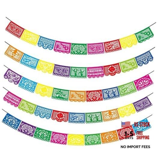 Asoulin 5PCS Mexican Party Banners, Cinco De Mayo A1.multicolour-5pcs