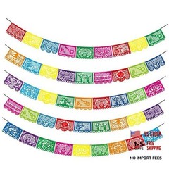 Asoulin 5PCS Mexican Party Banners, Cinco De Mayo A1.multicolour-5pcs