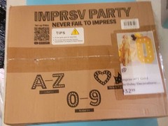 4FT Marquee Number 0 Light-Up Foam Board Kit – DIY Party Decor –Gold