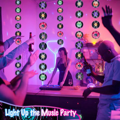 6PCS Rock and Roll Party Decorations, Retro Vinyl Records Banners, Colorful Musi
