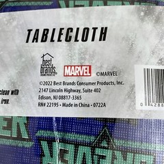 Marvel Black Panther Wakanda Forever Vinyl Tablecloth 52 x 70″ Party Reuseable