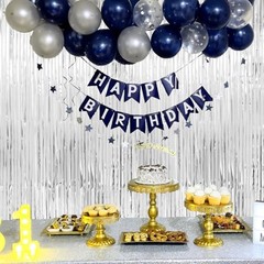 Thicken Streamers 4 Pack 13.2×8.2 FT Tinsel 38.4″W x 98.4″L (Pack of 4) Silver