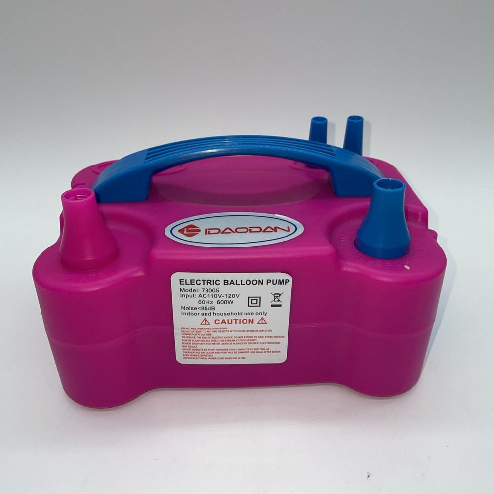 Balloon Pump Electric, Portable Automatic Dual Nozzle Inflator 110V 600W