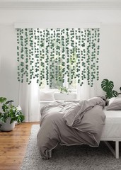 DearHouse 86 Feet 12 Strands Artificial 12pcs Eucalyptus Vine, Light Green
