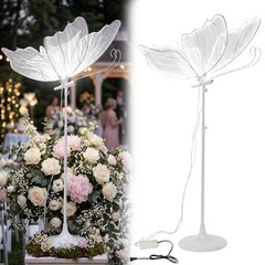 2 Pack Romantic Butterfly Lamp Props Easy To Install for Parties Weddings