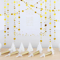 （48Pcs 156Inch） * 3 String Twinkle Little Star Party Garlands Glitter Hanging Mo