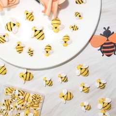 Vibrant 50 Pcs Bumble Bee Craft Set – Delightful Decor for Parties and Events