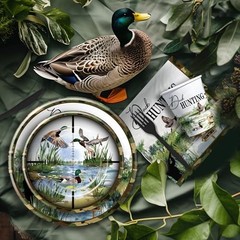 Duck Hunting Party Decorations Tableware – Mallard Theme One Luck Duck Hunting