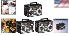Vibrant Retro Boombox Favor Boxes – 6 Easy Assemble Decorations for Your Parties