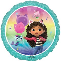 Gabby Birthday Party Supplies Cats and Dollhouse 6pc Balloon Bouquet Decorations