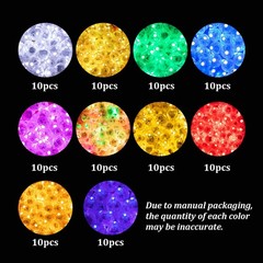 100pcs 10 Colors Balloon Lights, Assorted Colors Flash Lights, Mini Light Rou…