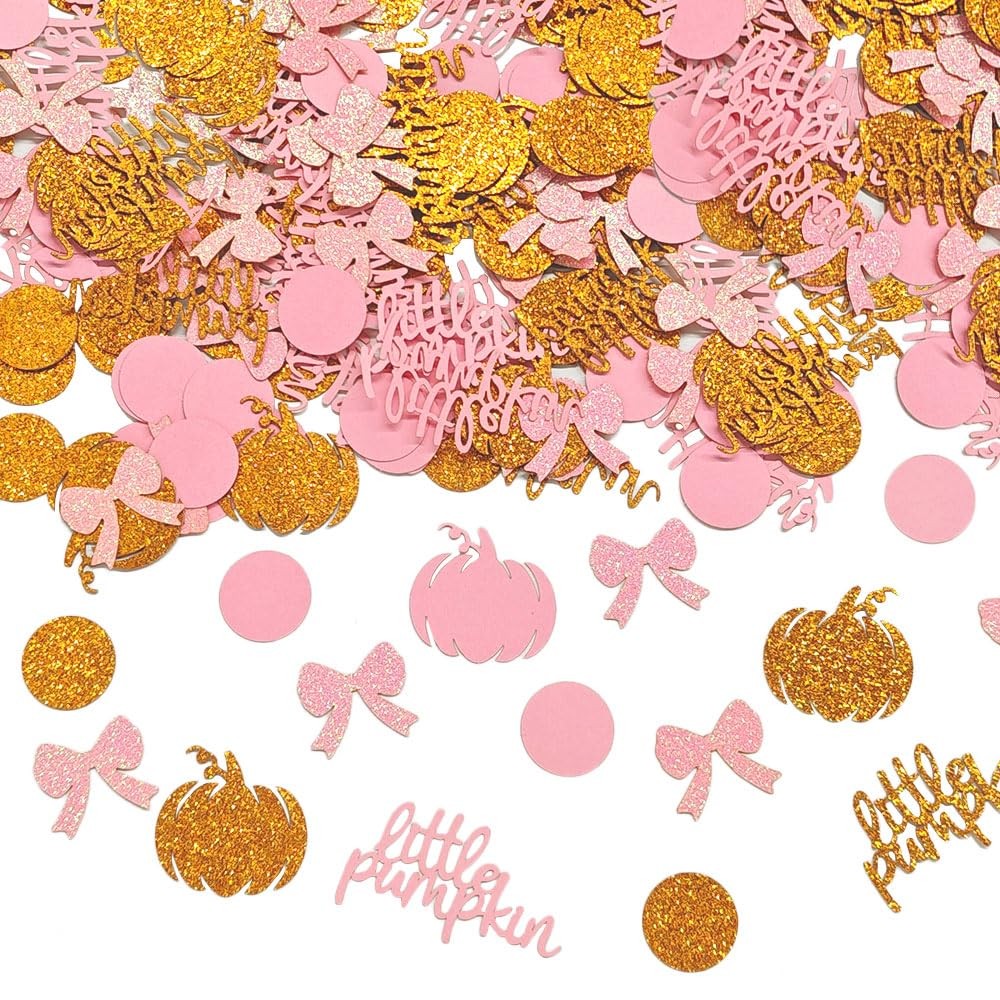 Little Pumpkin Fall Autumn Thanksgiving Table Glitter Confetti Scatters 280Pcs