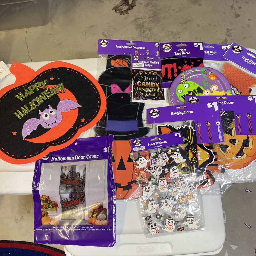 Halloween Pack of Party Supplies and Decorations (See description for more!)