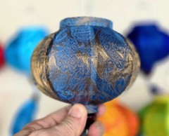 Set 24 pcs Vietnamese silk lanterns 10cm, string lanterns for wedding tent decor