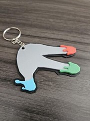 Finger Painter Badge Keychain – Gorilla Tag VR Game Oculus Rift