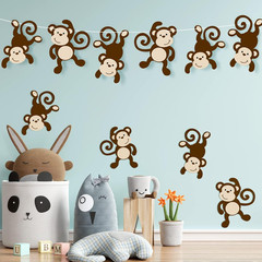 Monkey Cutouts Jungle Party Decorations Monkeys Birthday Party Supplies Paper Sa