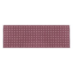 Cotton Diamond Woven Runner Rug 2×6 Feet – 2′ x 6′ (Rectangular), Burgundy