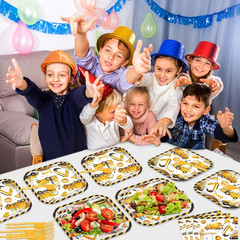 Construction Birthday Party Supplies Plates Napkins Forks Set for 24 Kids