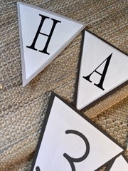 Happy birthday anniversary sign paper 35 35th banner Decorations Party Handmade