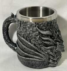 Medieval Dragon Resin Stainless Steel Beer Cup Unique Coffee Tea Mug