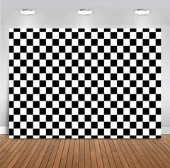 Cosplay Party Banner Checkered Flag Photography Backdrop Vinyl 7x5ft Photo Backg