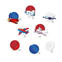 30Pack Airplane Hanging Swirls Fly Flight Ceiling Streamer Birthday Party