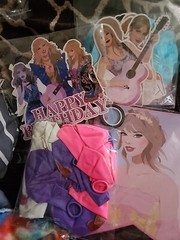 Taylor-Swift Theme Birthday Party Decoration Supplies Balloon Banner Cake Topper