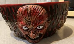 Rubies Vintage Collectable Halloween Treat Bowl. 3D Nightmare On Elm Street.