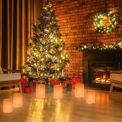 White Paper Luminary Bags, 20 Pcs Sun Flame Resistant Candle Bags