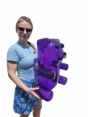 Huge Inflatable Gummy Bears Inflates Assorted Colors (About Purple – (1 Piece)