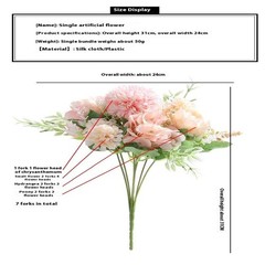 1PC Artificial Flowers Wedding Home Bedroom Decoration Bridal Bouquet Silk Rose
