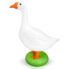 Pack6 Inch Giant Inflatable PVC Silly Goose Decor Large White Goose Balloons 2