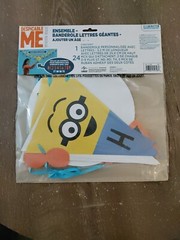 DESPICABLE ME Minion Fun JUMBO PENNANT BANNER KIT ~ Birthday Party Supplies