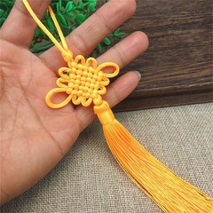 Chinese Knot with Tassels Handmade Chinese Knotting Cord for Home Decorations
