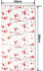 Halloween Blood Palm Foil tablecloth/wall deco | 270x130cm