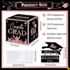 2026 Graduation Party Decorations Pink and Black Medium,