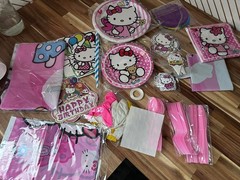 Hello Kitty Birthday Supplies Decorations Lot Banner Backdrop Tablecloth Cake