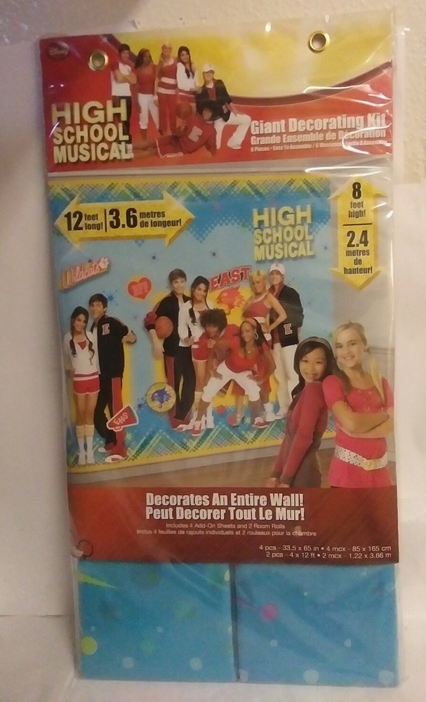 High School Musical Giant Decorating Kit For An Entire Wall 12’ Long New